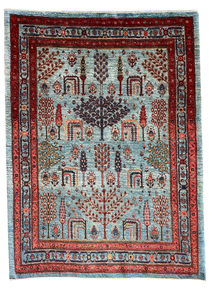 3'9"x5' Khamsehbaf Hand Knotted