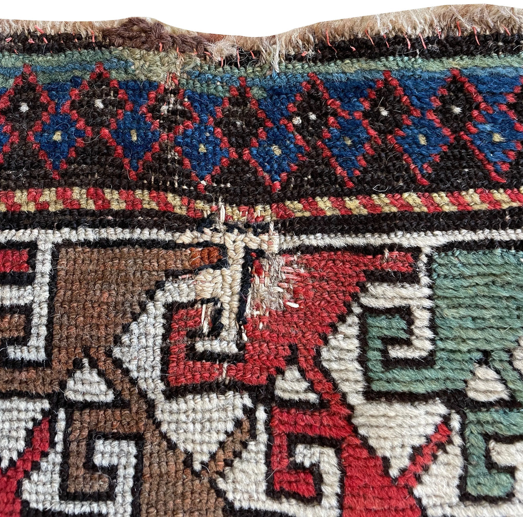 3'9"x7'7" Genje Kazak Hand Knotted