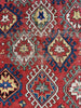 3'9"x7'7" Genje Kazak Hand Knotted
