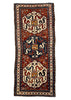 3'9"x8'9" "Cloud Band" Kazak Hand Knotted