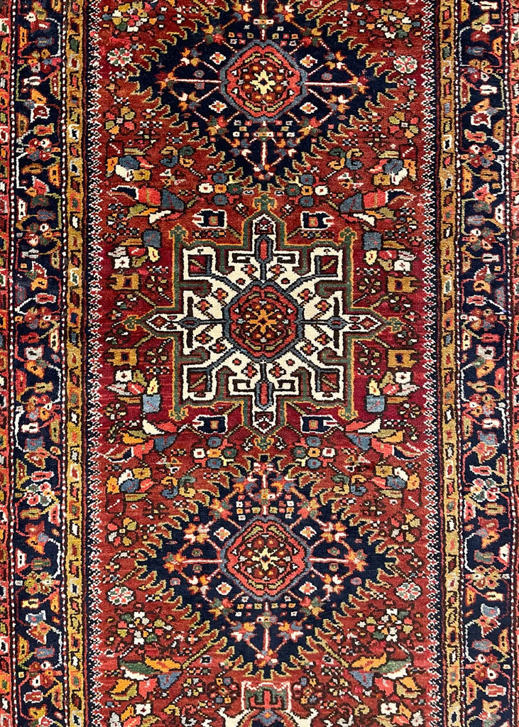 3'x10'7" Karaja Hand Knotted