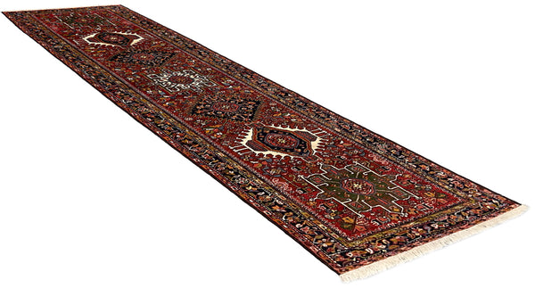 3'x10'7" Karaja Hand Knotted