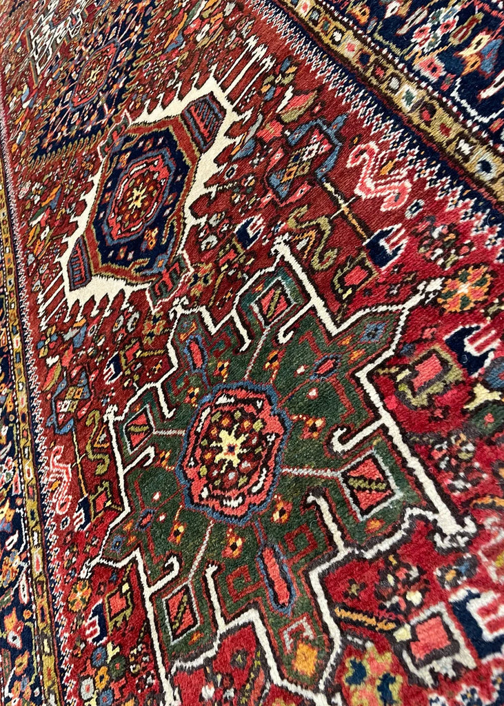 3'x10'7" Karaja Hand Knotted