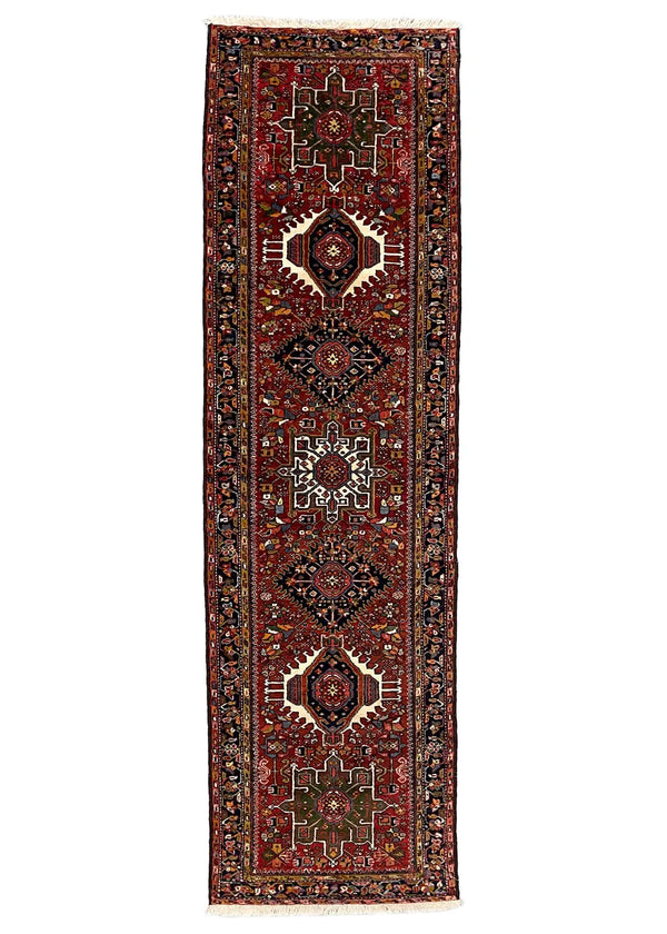 3'x10'7" Karaja Hand Knotted