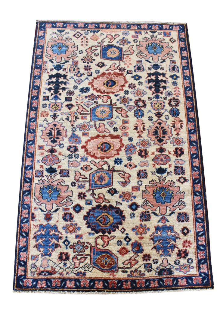 3'x4'11" Afghan-Kuba Hand Knotted