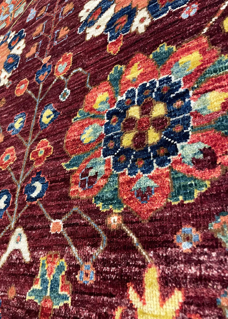 3'x4'11" Sauj Bolag Hand Knotted