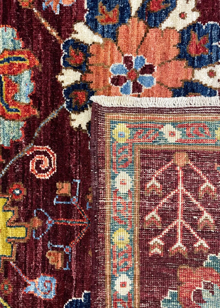 3'x4'11" Sauj Bolag Hand Knotted