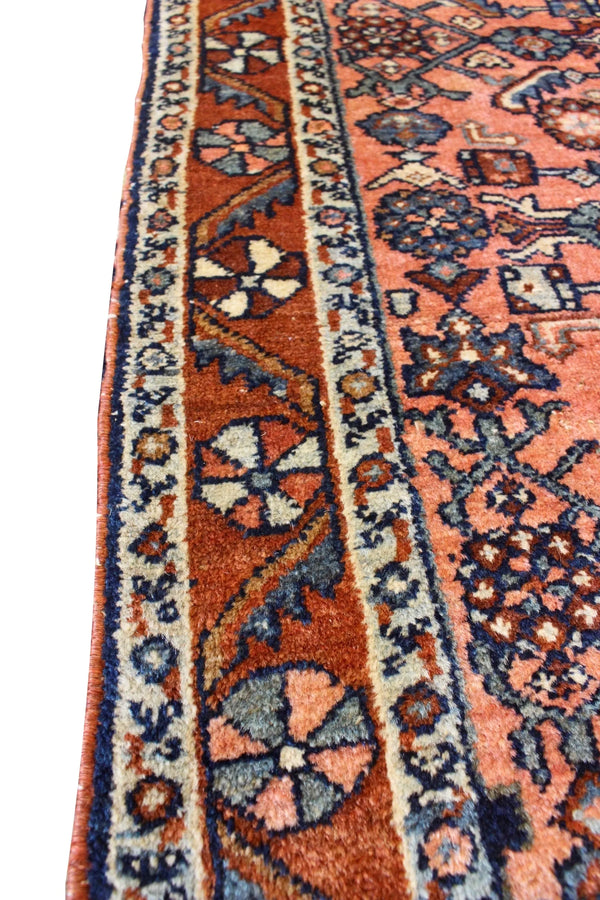 3'x4'6" Hamadan Mehraban Hand Knotted