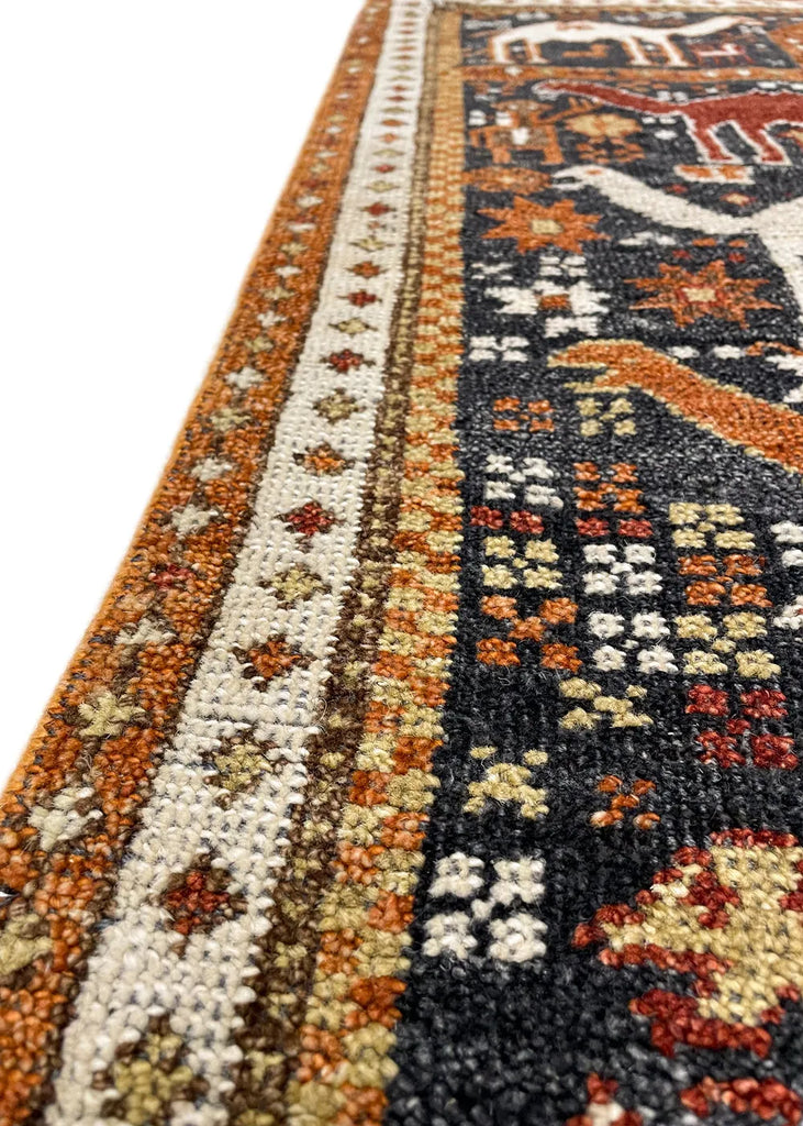 3'x4' Burano Shirvan Hand Knotted