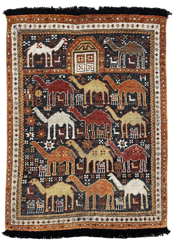 3'x4' Burano Shirvan Hand Knotted