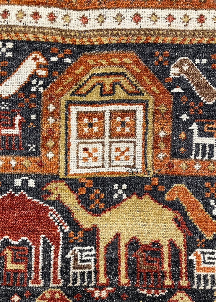 3'x4' Burano Shirvan Hand Knotted