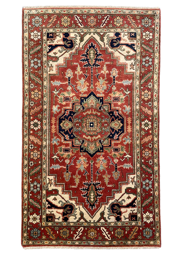 3'x5'2" Heriz Hand Knotted