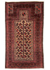 3'x5'4"  Beluch Prayer Rug Hand Knotted