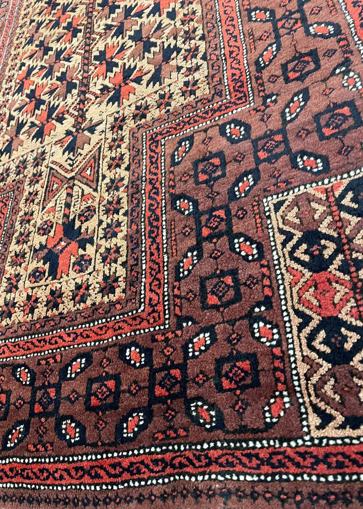 3'x5'4"  Beluch Prayer Rug Hand Knotted