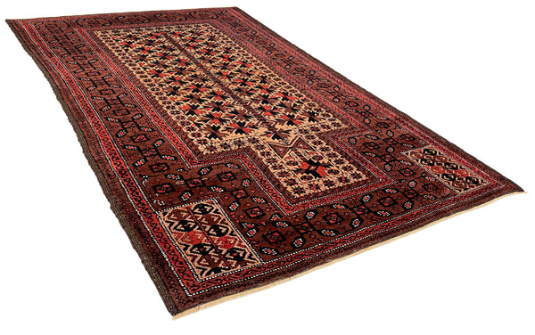 3'x5'4"  Beluch Prayer Rug Hand Knotted