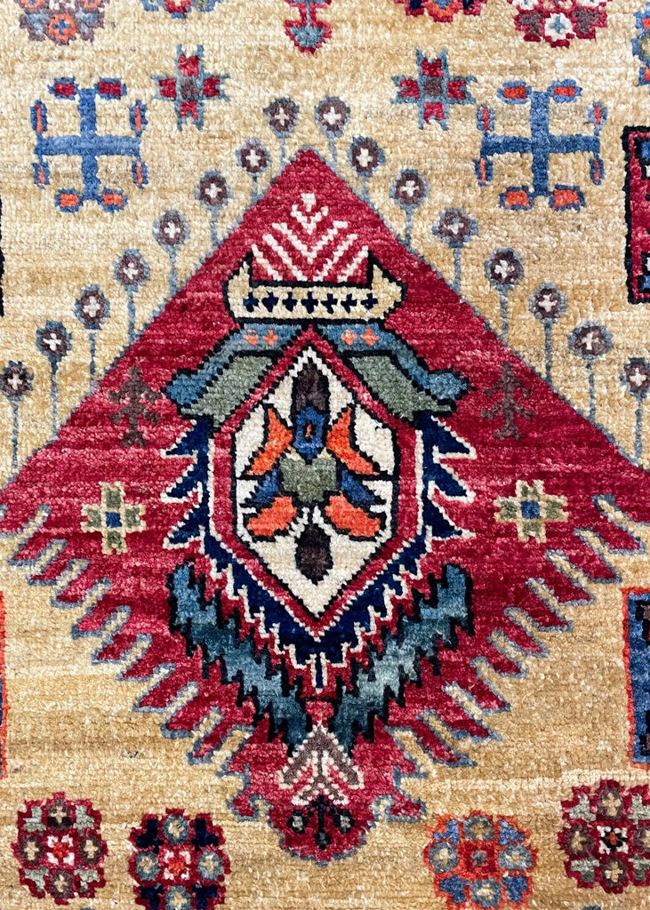 3'x5' Karaja Hand Knotted