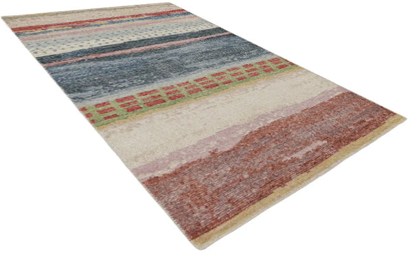 3'x5' Mori Gabbeh Hand Knotted