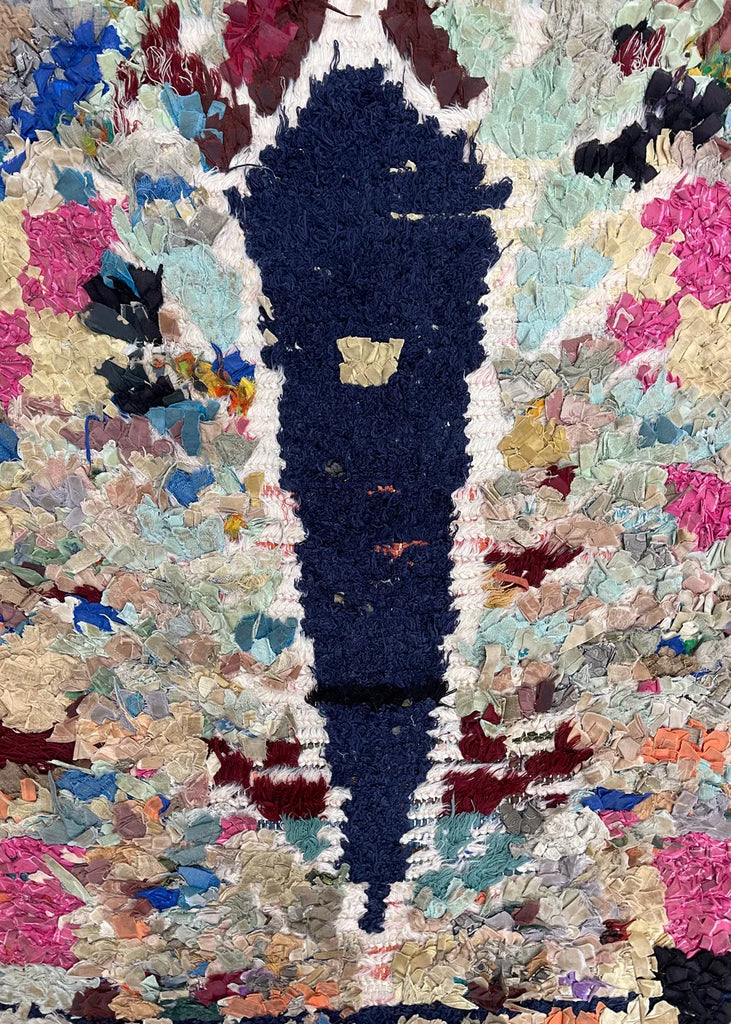 3'x6'4" Vintage Moroccan Hand Knotted