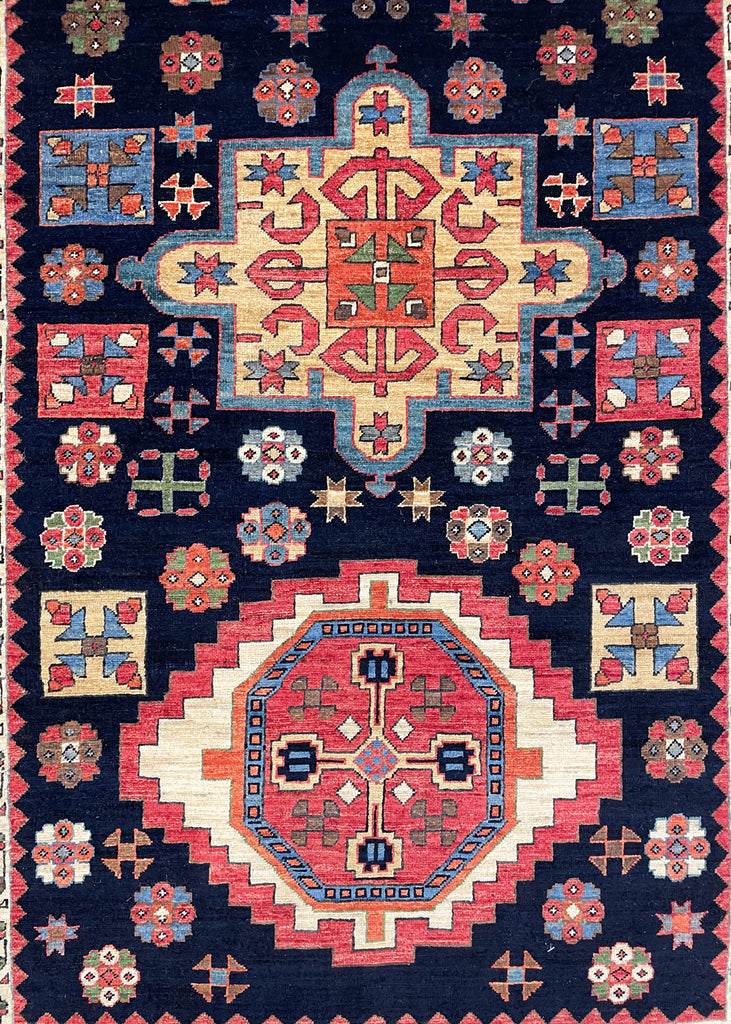 4'10"x10' Meshkin Hand Knotted