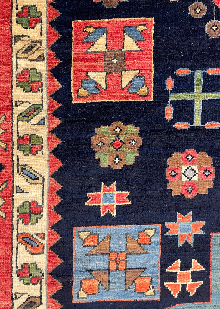 4'10"x10' Meshkin Hand Knotted