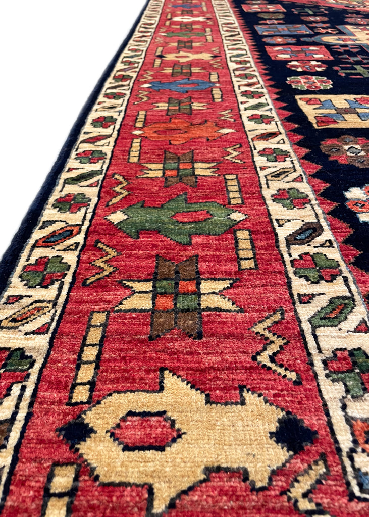 4'10"x10' Meshkin Hand Knotted