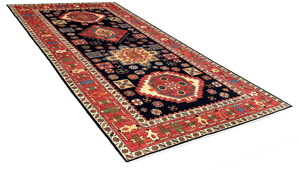 4'10"x10' Meshkin Hand Knotted