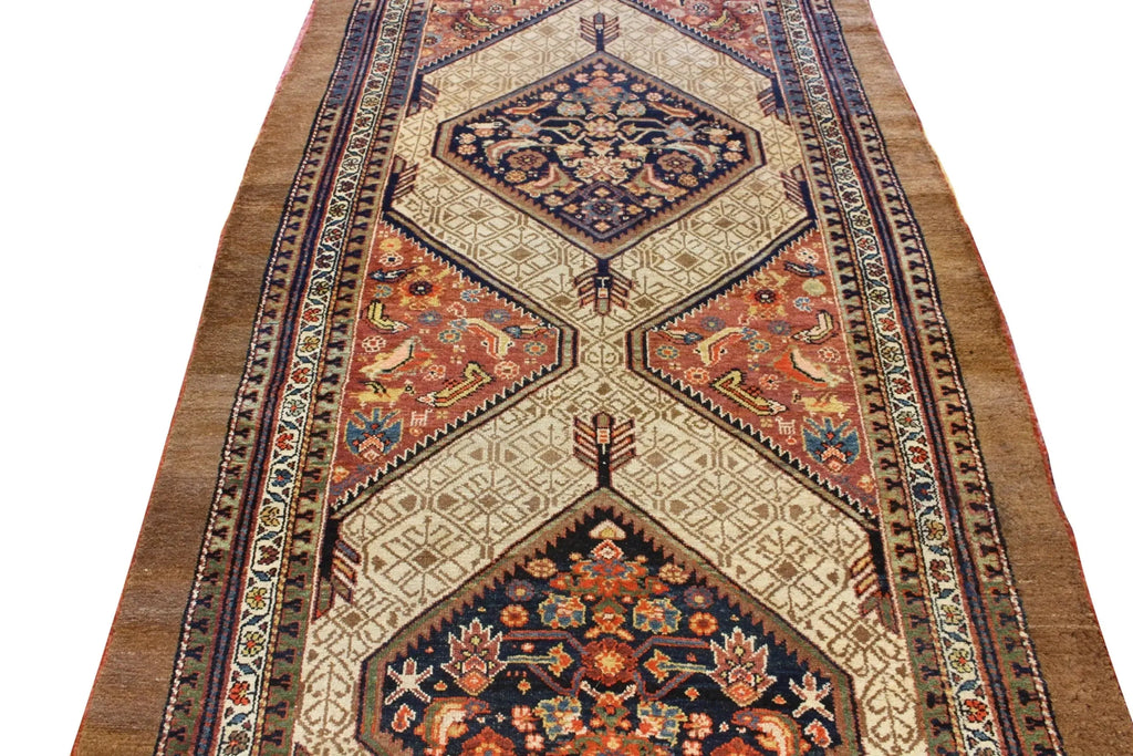 4'10"x14'3" Malayir (s) Hand Knotted