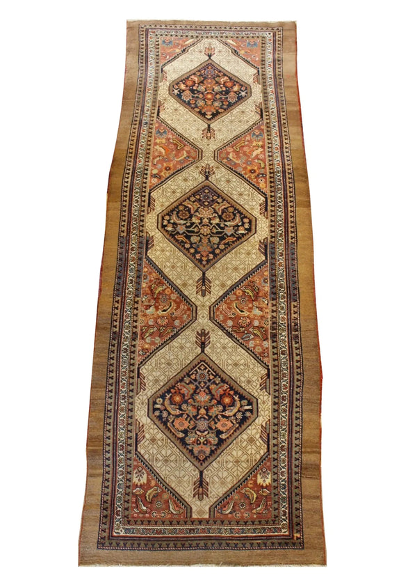 4'10"x14'3" Malayir (s) Hand Knotted