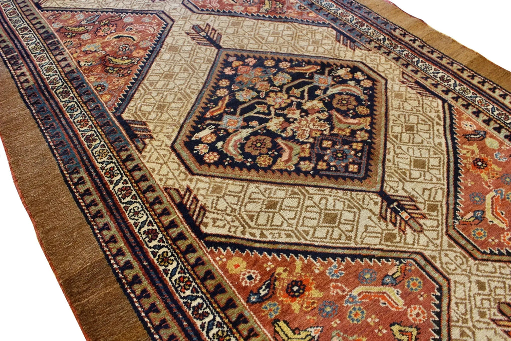 4'10"x14'3" Malayir (s) Hand Knotted