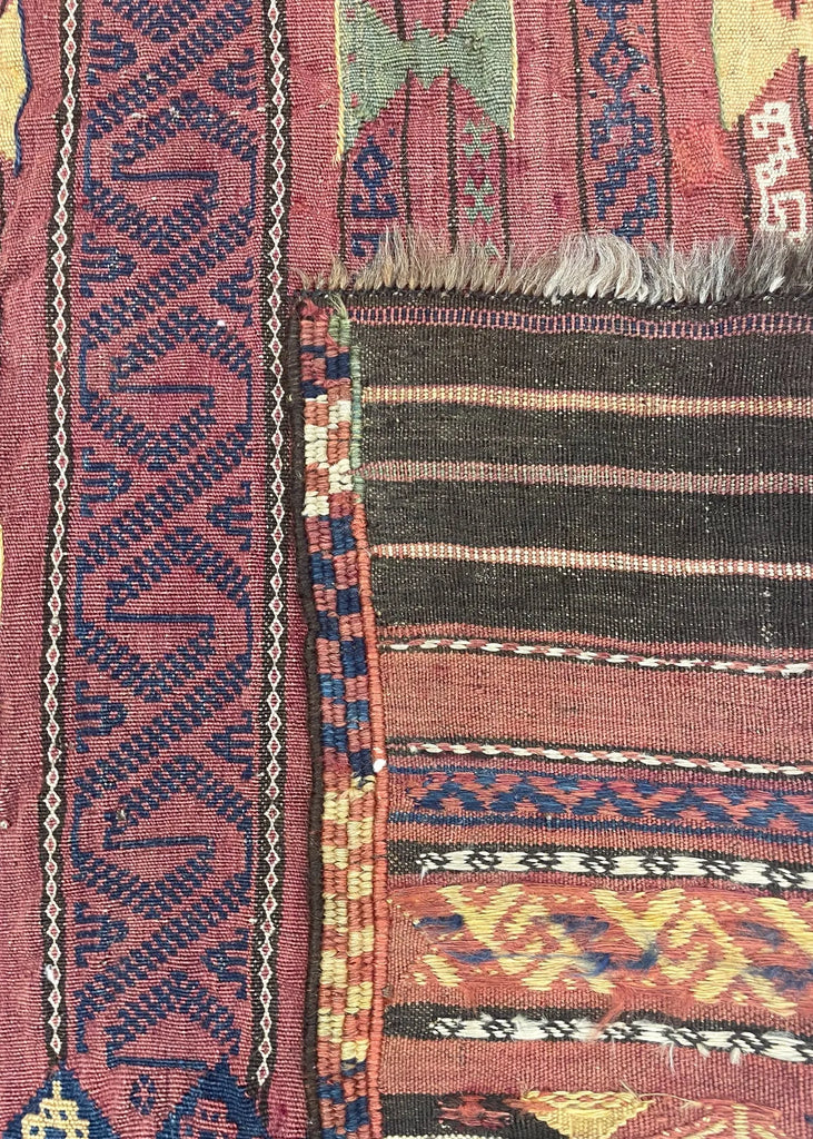4'10"x4'5" Baluch Sofreh "Eating Cloth" Hand Knotted