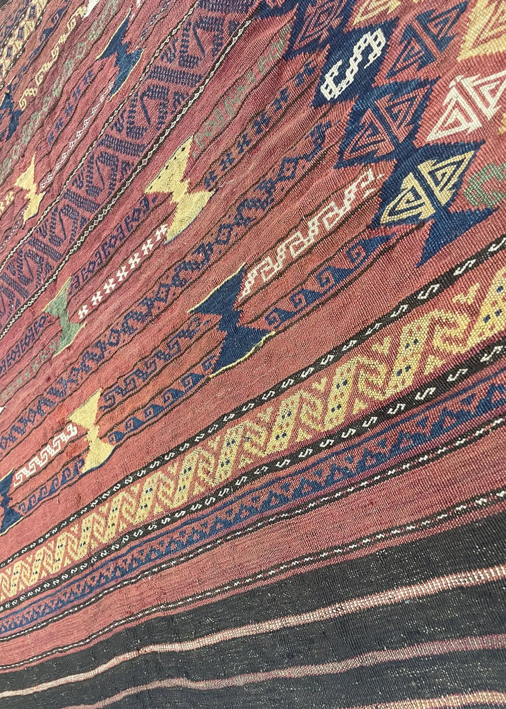 4'10"x4'5" Baluch Sofreh "Eating Cloth" Hand Knotted