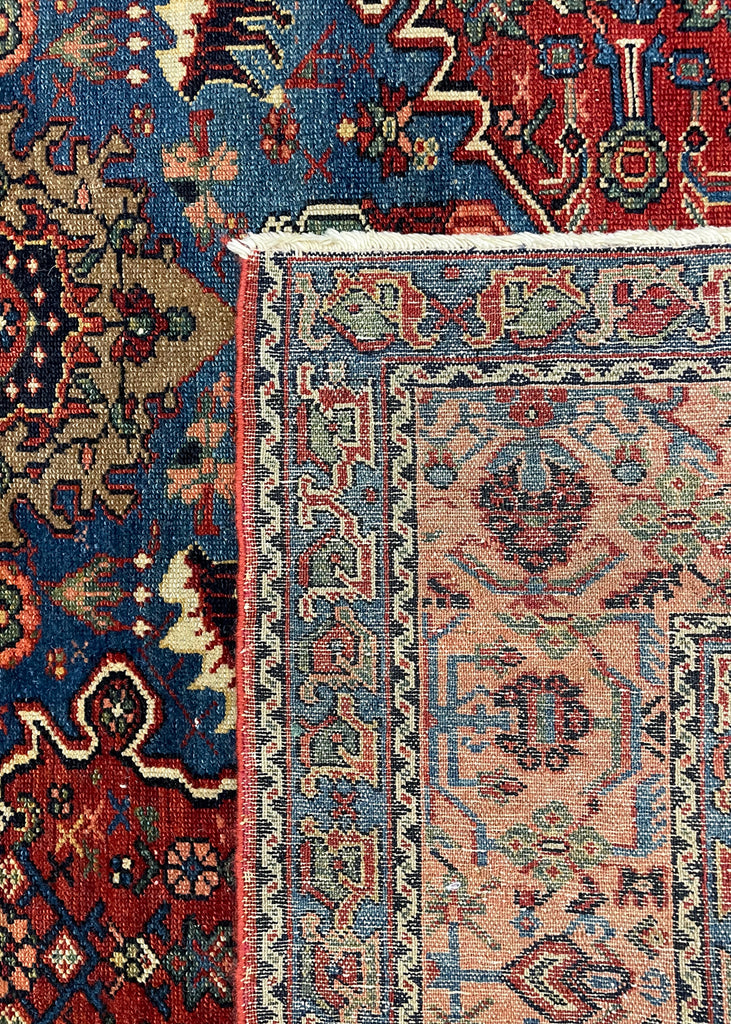 4'10"x5'11" Tabriz Sennehbaft Hand Knotted