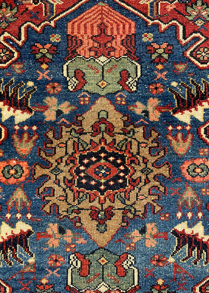 4'10"x5'11" Tabriz Sennehbaft Hand Knotted