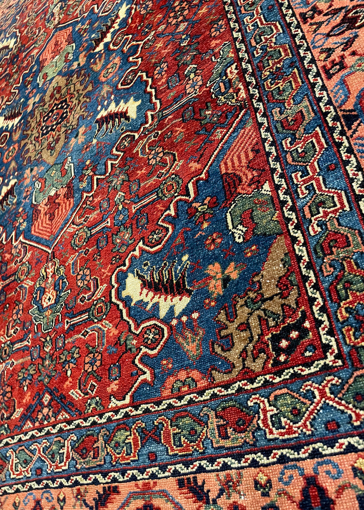 4'10"x5'11" Tabriz Sennehbaft Hand Knotted