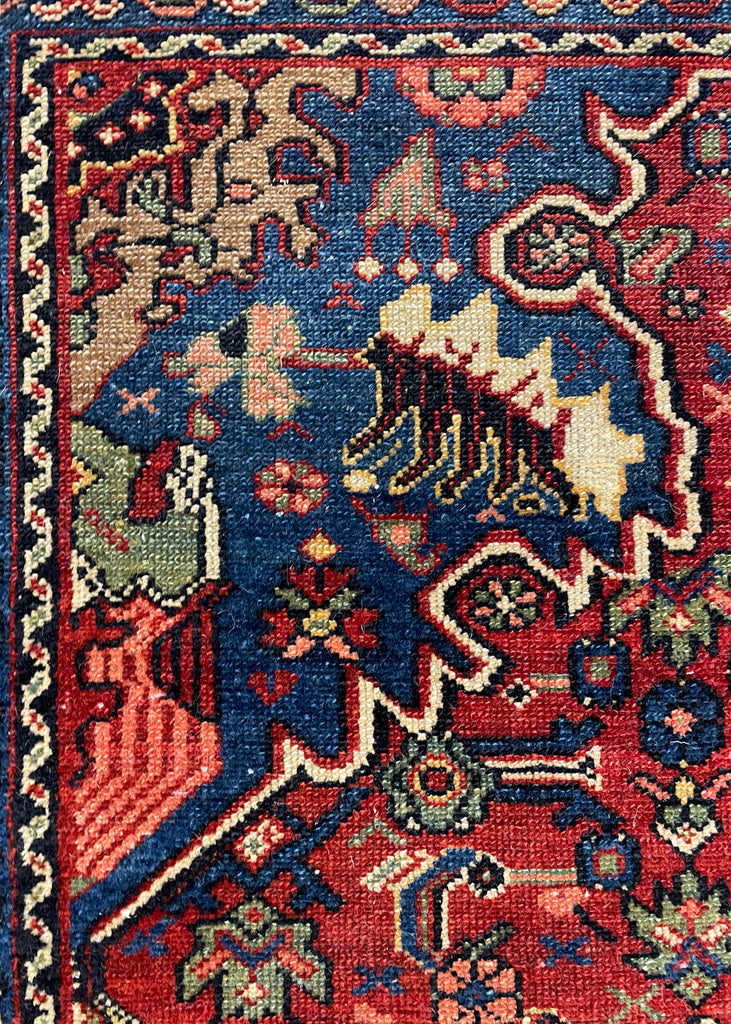 4'10"x5'11" Tabriz Sennehbaft Hand Knotted