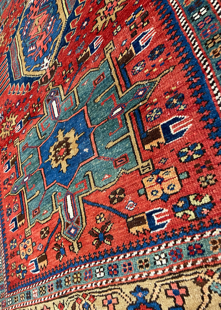 4'10"x6'2" Karaja Hand Knotted