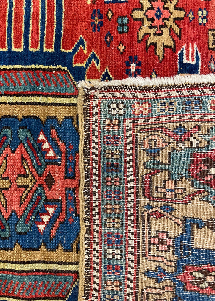 4'10"x6'2" Karaja Hand Knotted