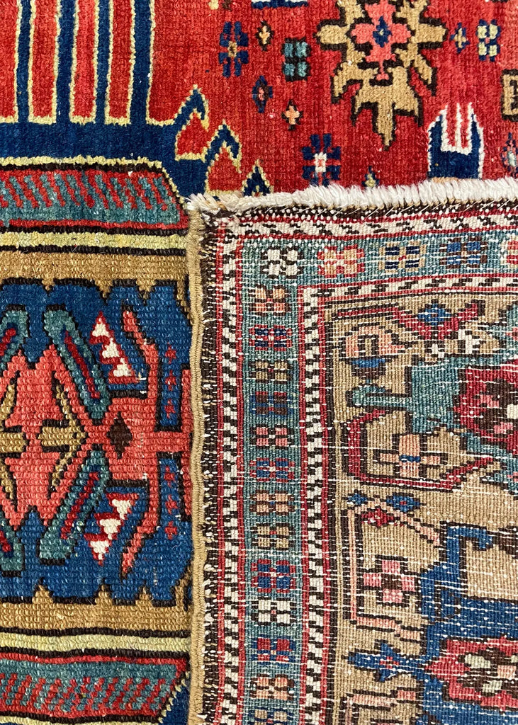 4'10"x6'2" Karaja Hand Knotted