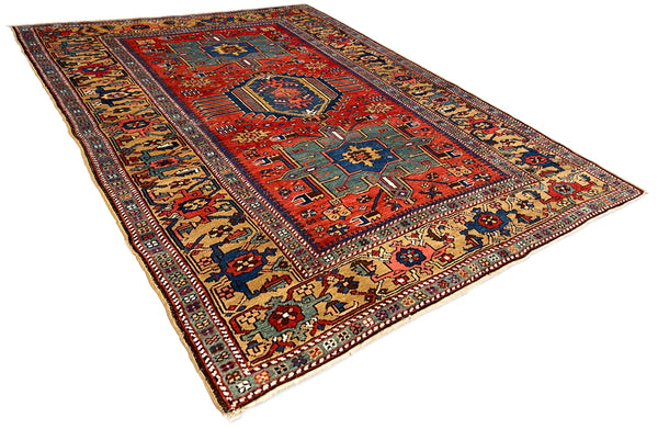 4'10"x6'2" Karaja Hand Knotted