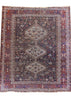 4'10"x6'2" Khamseh Hand Knotted