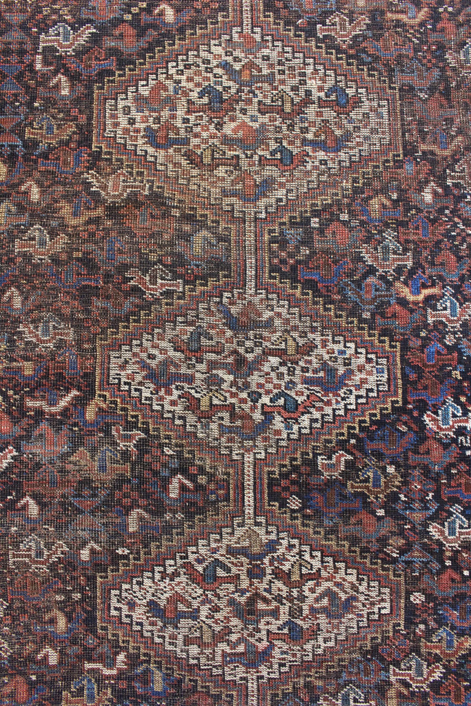 4'10"x6'2" Khamseh Hand Knotted