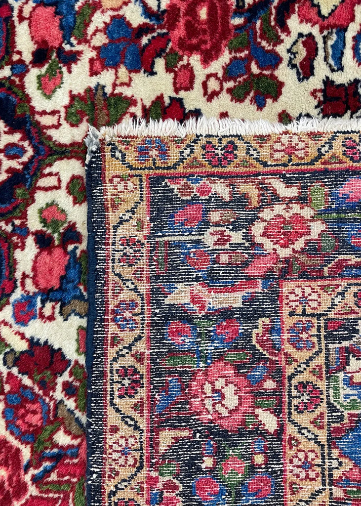 4'10"x6'8" Borchalou Hamadan Hand Knotted