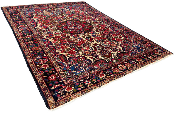 4'10"x6'8" Borchalou Hamadan Hand Knotted