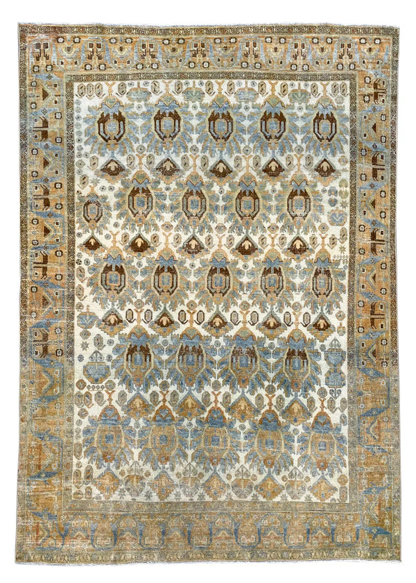 4'11"x6'10" Afshar Hand Knotted