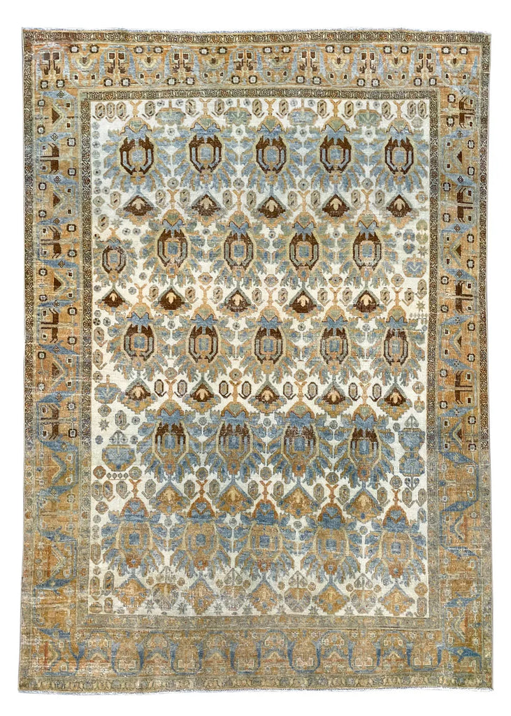 4'11"x6'10" Afshar Hand Knotted