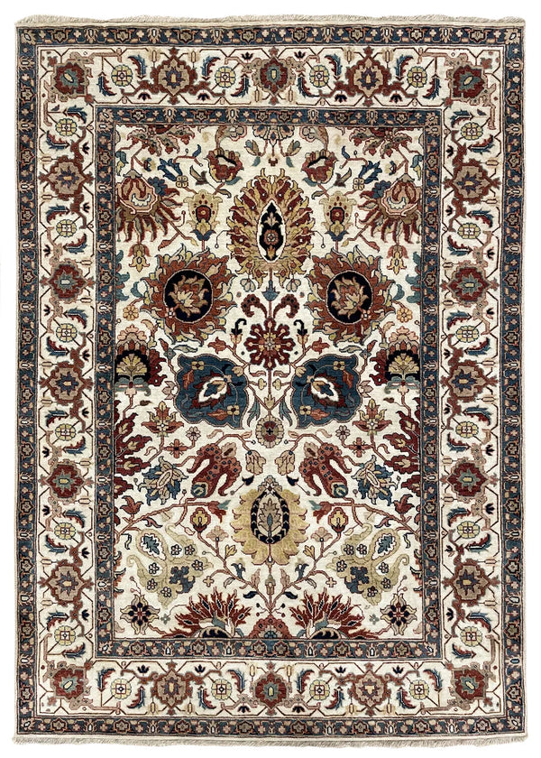 4'11"x6'10" Tabriz Hand Knotted