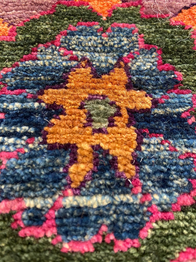 4'11"x6'11" Afghan-Mina Khani Hand Knotted