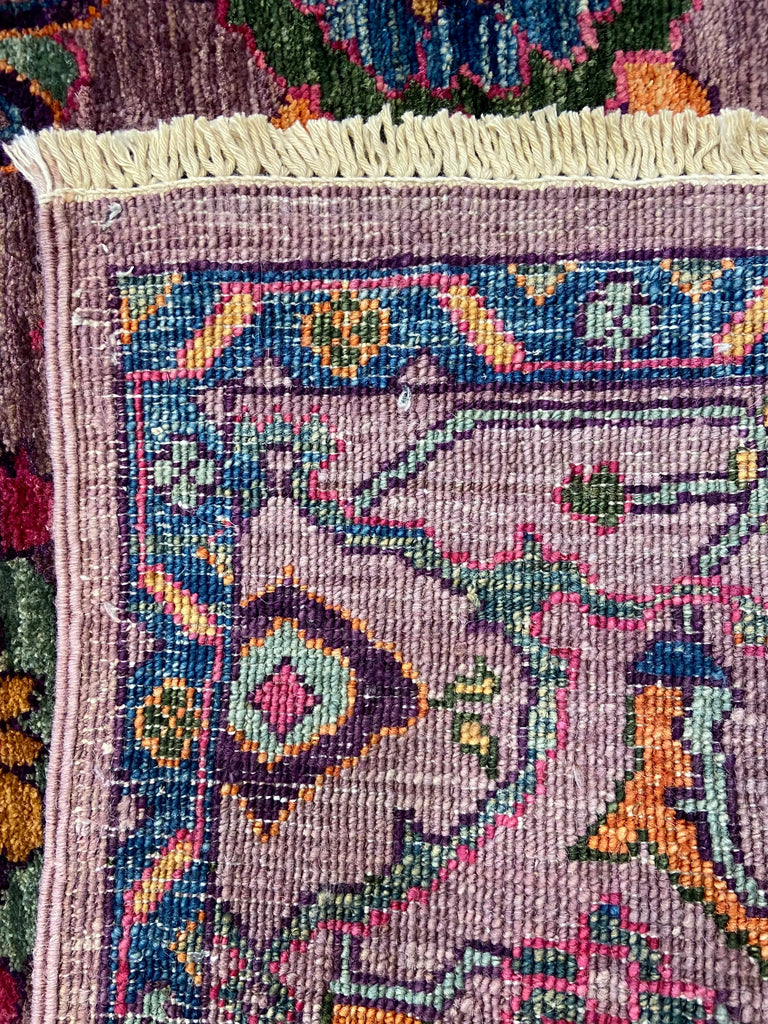 4'11"x6'11" Afghan-Mina Khani Hand Knotted