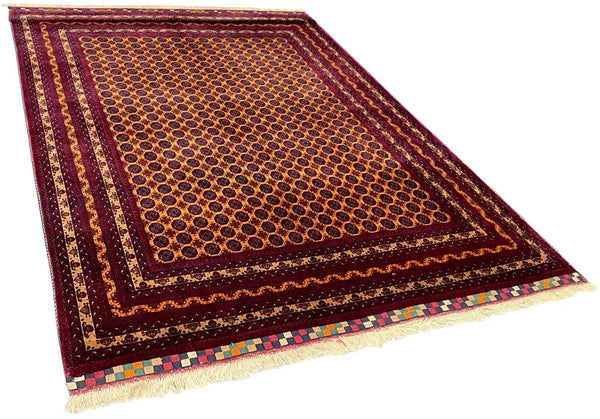 4'11"x6'5" Khoja Roshna Hand Knotted