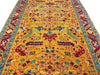 4'1"x10'5" Saffron Bakshiesh Hand Knotted
